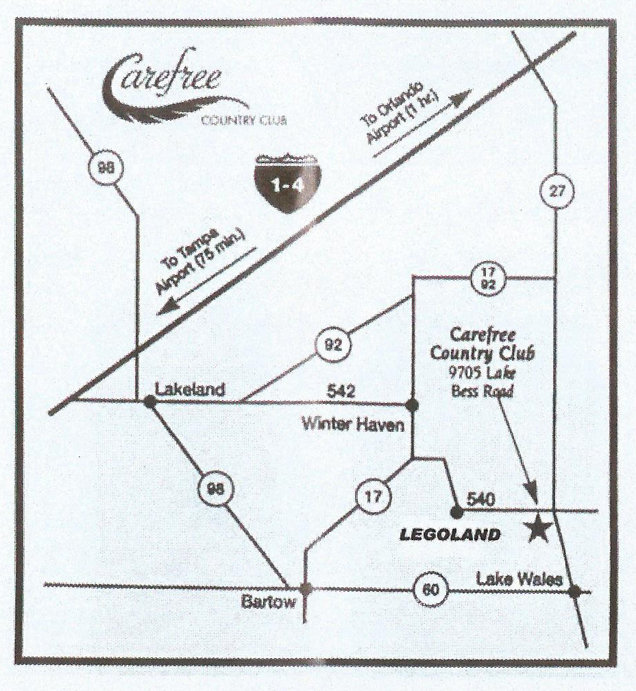Map of Carefree Location from Main Highways